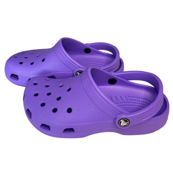 Crocs Kids Classic Clog in Galaxy Purple – Size 4 New with Tags - Picture 7 of 13